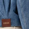 Draperad jacka i denim Indigo Blue Draperad jacka i denim Indigo Blue