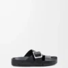 Ease Buckle-sandaler i vegetabiliskt garvat kalvskinn Svart
