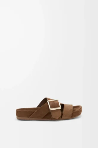 Ease Buckle slide i mocka Brown