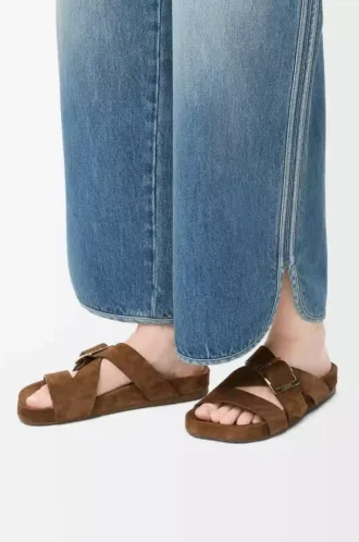 Ease Buckle slide i mocka Brown