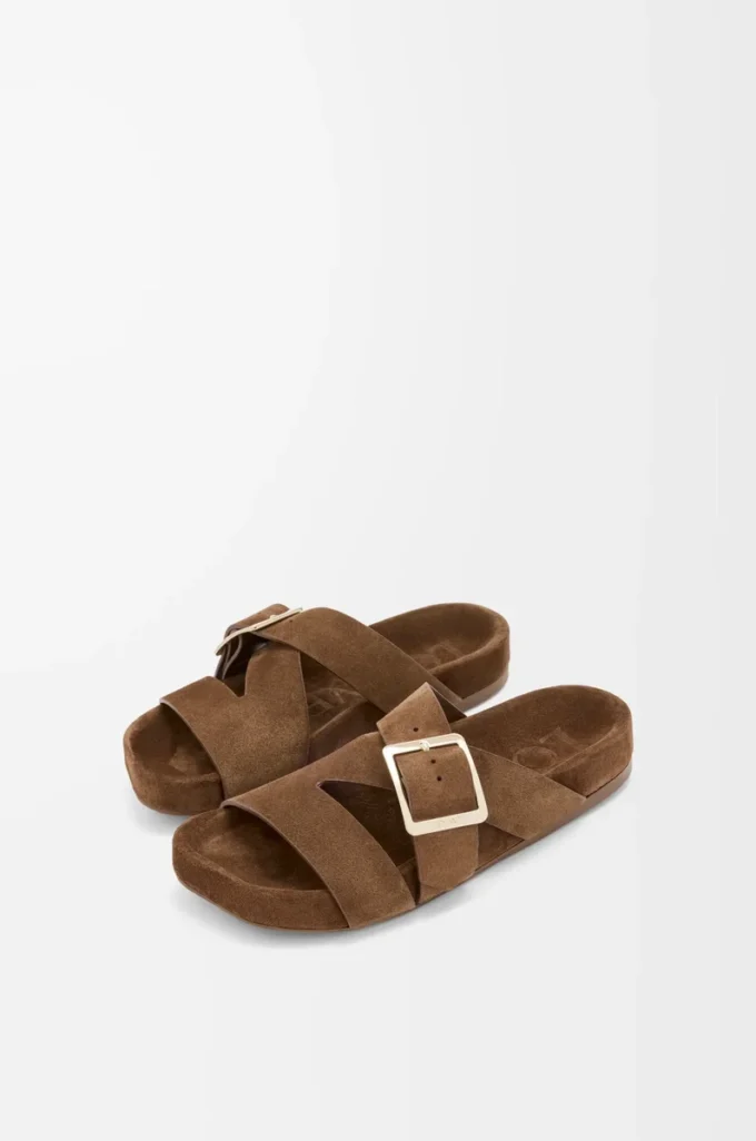Ease Buckle slide i mocka Brown Ease Buckle slide i mocka Brown