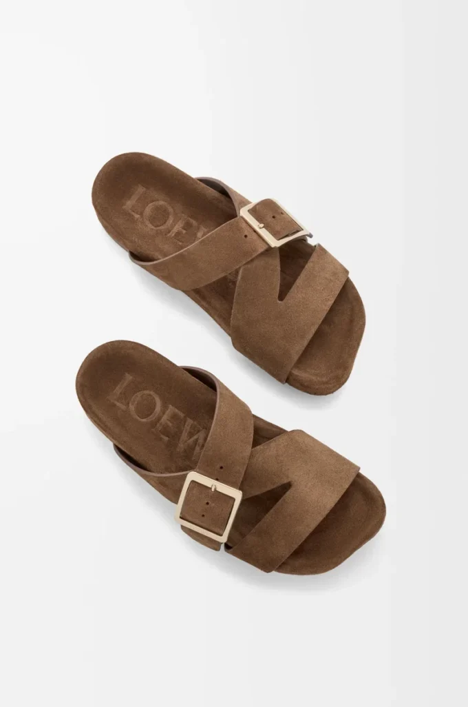 Ease Buckle slide i mocka Brown Ease Buckle slide i mocka Brown