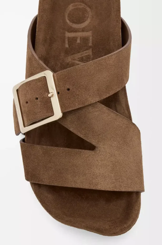Ease Buckle slide i mocka Brown Ease Buckle slide i mocka Brown