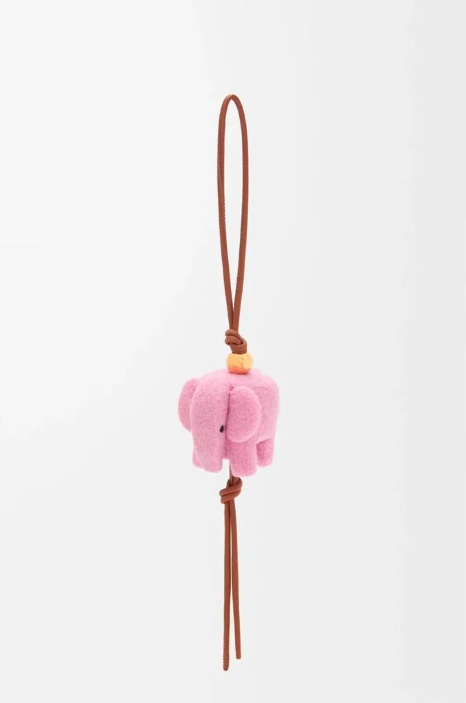 Elefantberlock i filt och kalvskinn Candy Elefantberlock i filt och kalvskinn Candy