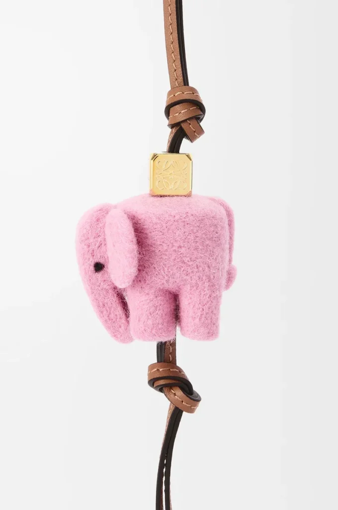 Elefantberlock i filt och kalvskinn Candy Elefantberlock i filt och kalvskinn Candy