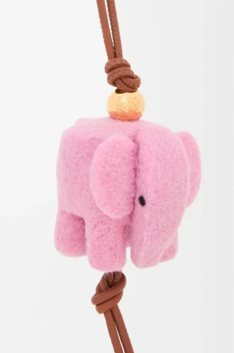 Elefantberlock i filt och kalvskinn Candy