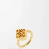 Enkel Anagram-ring i sterlingsilver Guld Enkel Anagram-ring i sterlingsilver Guld