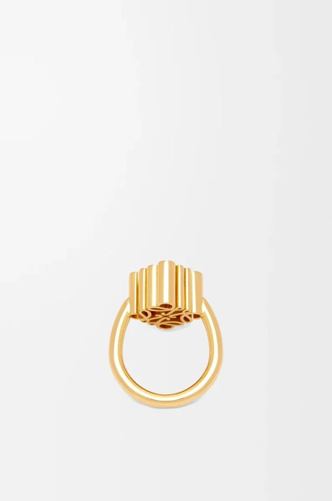Enkel Anagram-ring i sterlingsilver Guld Enkel Anagram-ring i sterlingsilver Guld