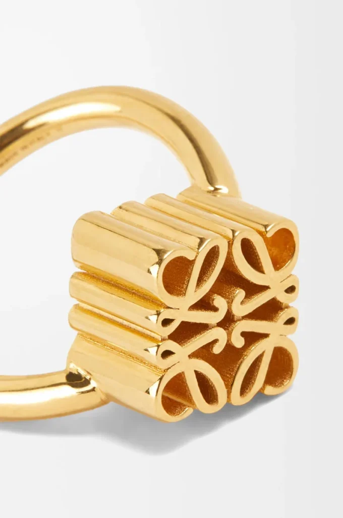 Enkel Anagram-ring i sterlingsilver Guld Enkel Anagram-ring i sterlingsilver Guld