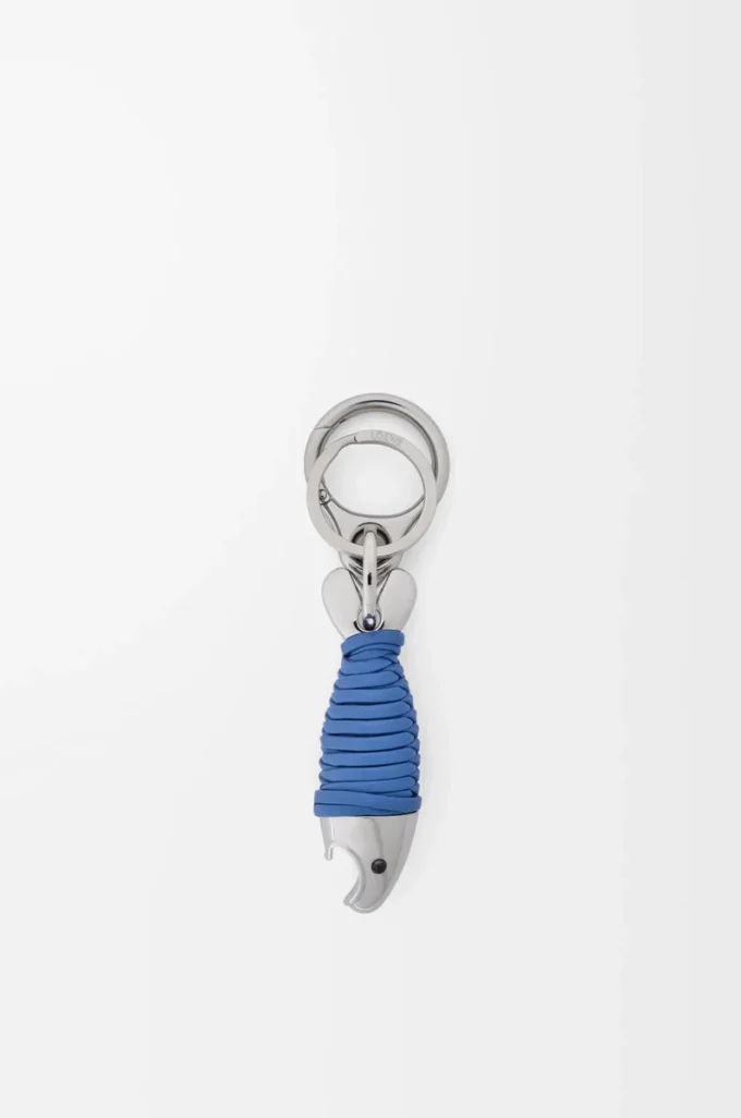 Fish nyckelring med flasköppnare Silver/Seaside Blue