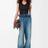 Flamenco-jeans i denim Denimblå