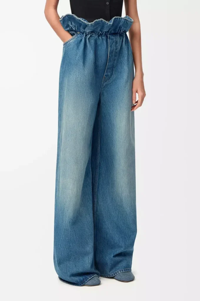 Flamenco-jeans i denim Denimblå