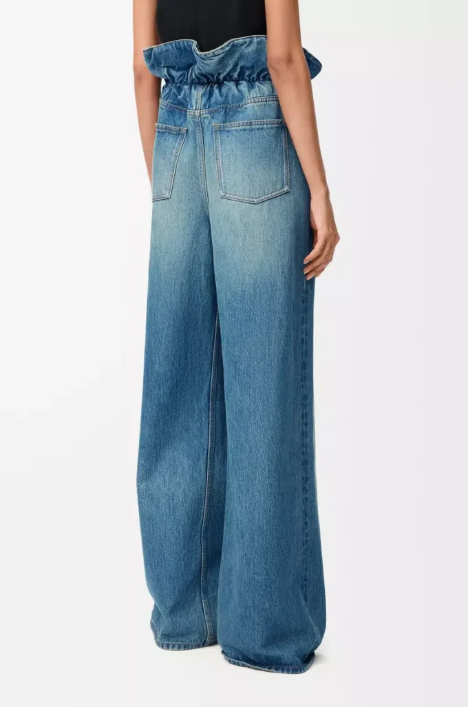 Flamenco-jeans i denim Denimblå