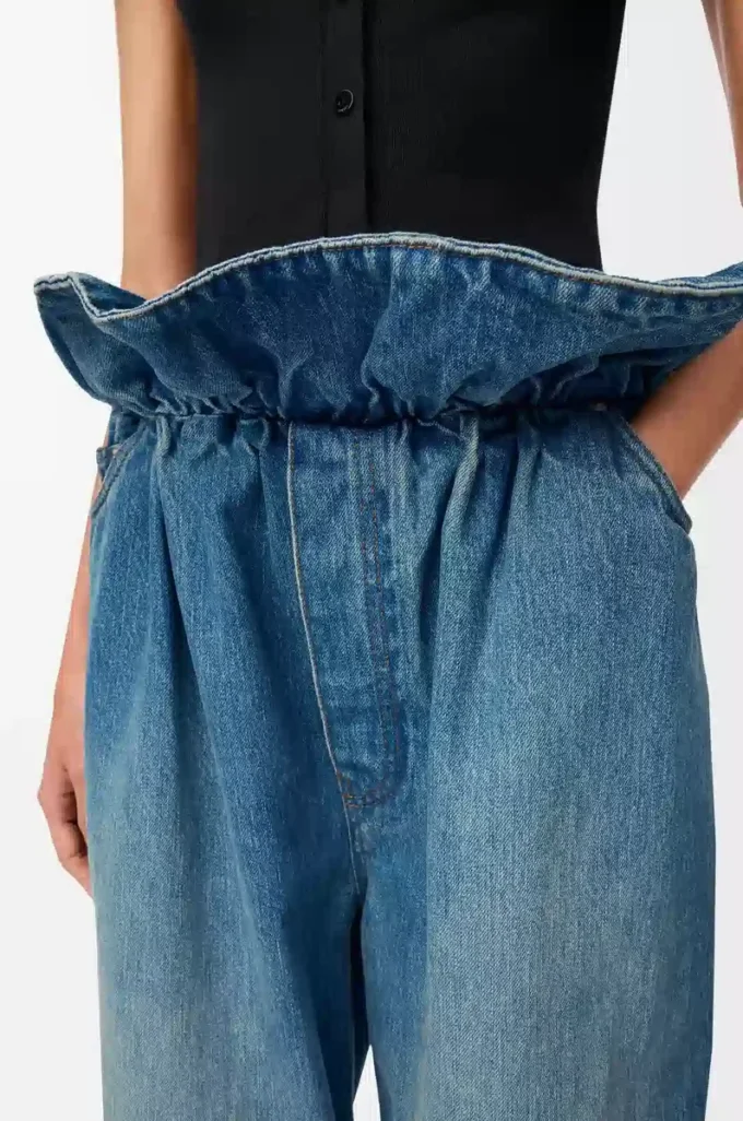 Flamenco-jeans i denim Denimblå