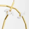 Flor-halsband i sterlingsilver och emalj Guld/Vit Flor-halsband i sterlingsilver och emalj Guld/Vit