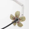 Flor-halsband i sterlingsilver och kristaller Gult/silver Flor-halsband i sterlingsilver och kristaller Gult/silver