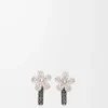 Flor örhängen i sterlingsilver och kristaller Silver/Transparent Flor örhängen i sterlingsilver och kristaller Silver/Transparent