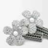 Flor örhängen i sterlingsilver och kristaller Silver/Transparent Flor örhängen i sterlingsilver och kristaller Silver/Transparent