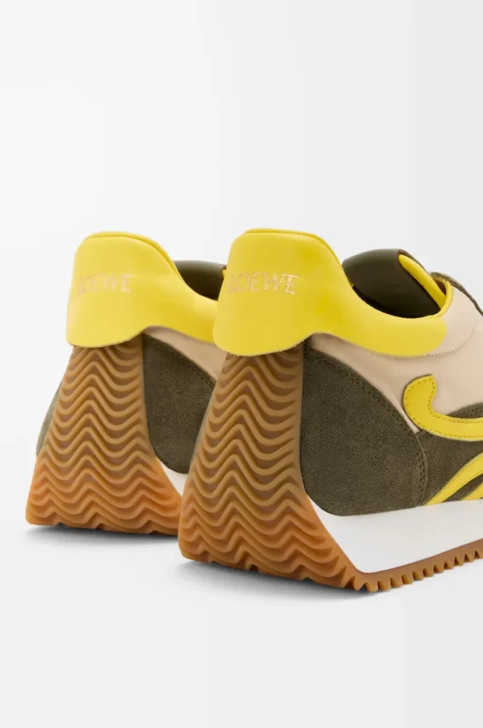 Flow Runner 2.0 i nylon och mocka Kräm/Gul/Olivgrön Flow Runner 2.0 i nylon och mocka Kräm/Gul/Olivgrön