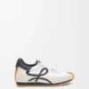 Flow Runner i nylon och mocka Blå antracit/vit