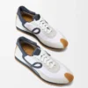 Flow Runner i nylon och mocka Blå antracit/vit