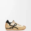 Flow Runner i nylon och mocka Guld/Svart Flow Runner i nylon och mocka Guld/Svart