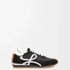 Flow Runner i nylon och mocka Svart/Vit Flow Runner i nylon och mocka Svart/Vit