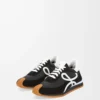 Flow Runner i nylon och mocka Svart/Vit Flow Runner i nylon och mocka Svart/Vit