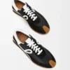 Flow Runner i nylon och mocka Svart/Vit Flow Runner i nylon och mocka Svart/Vit