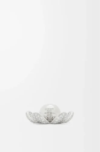 Flower Hat-hänge i sterlingsilver och kristaller Silver/Vit