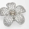 Flower Hat-hänge i sterlingsilver och kristaller Silver/Vit