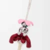 Flower Seat-hänge i sterlingsilver Silver/Burgundy