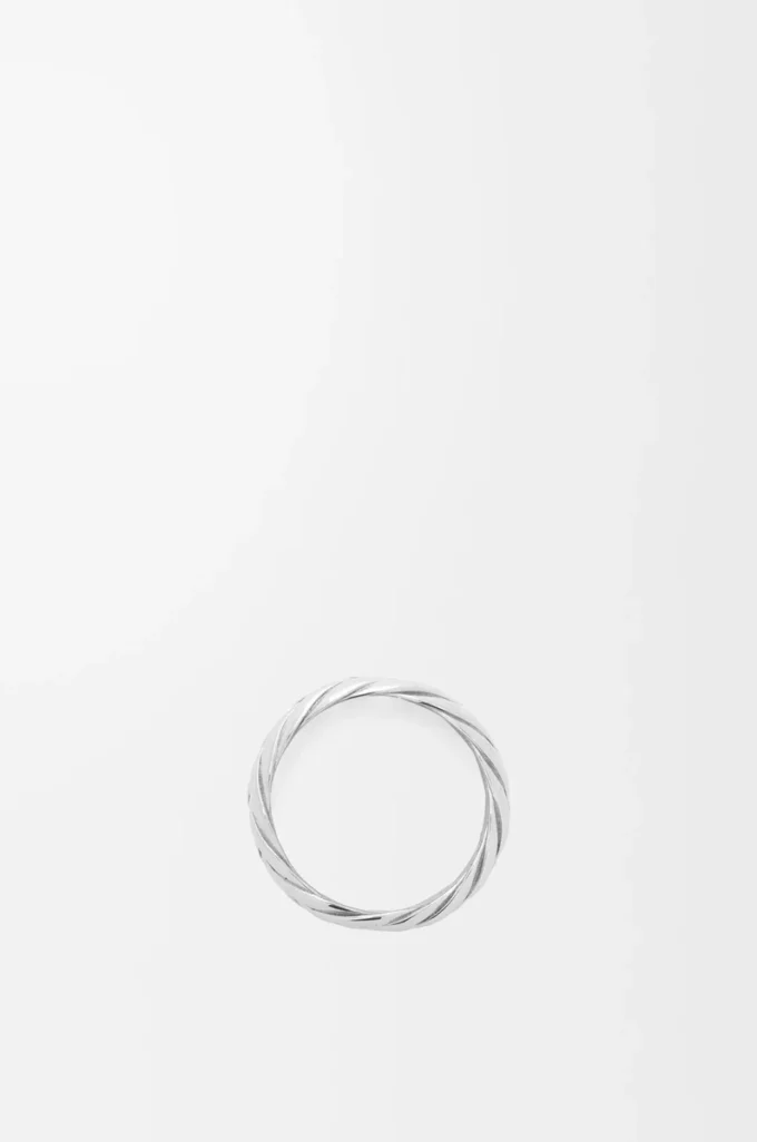 Flätad ring i sterlingsilver Silver Flätad ring i sterlingsilver Silver