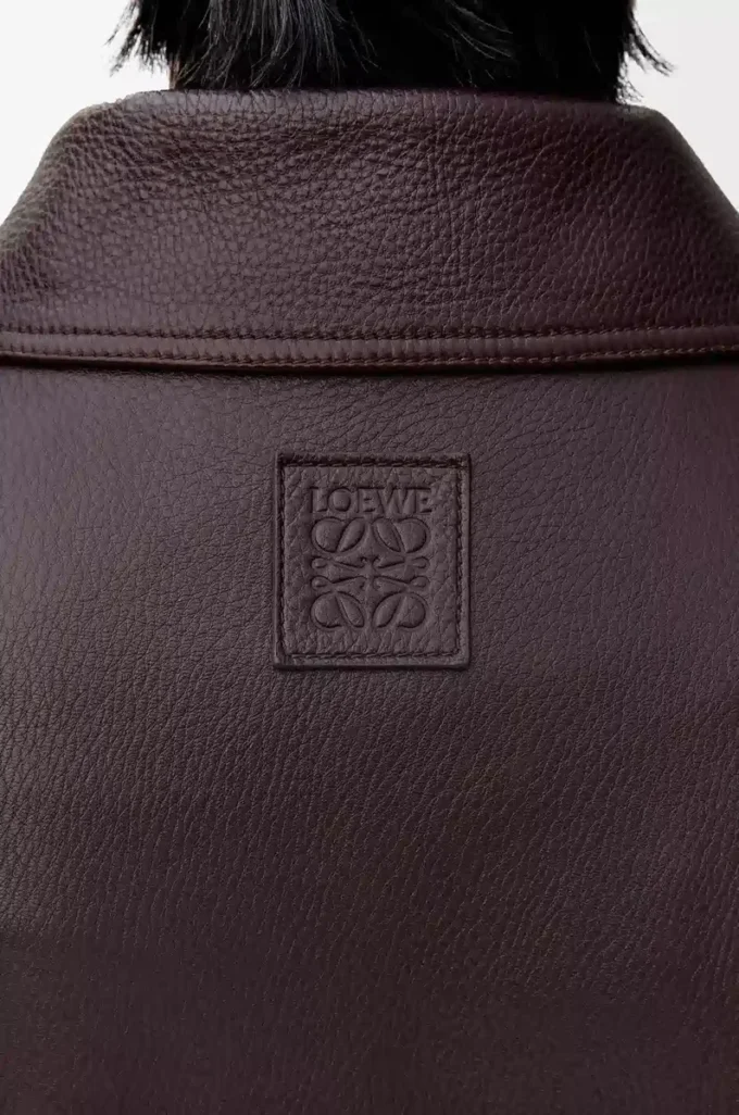 Flygarjacka i hjortskinn Oxblood