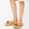 Foam Pebble sandal Medium Concealer/Gold