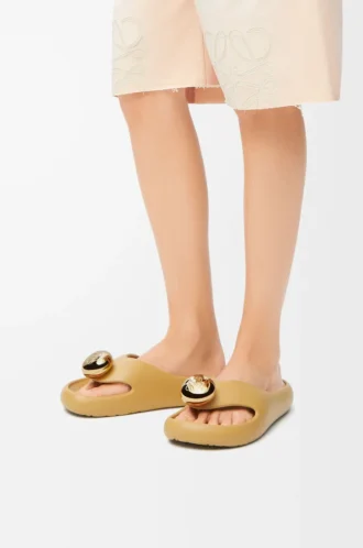 Foam Pebble sandal Medium Concealer/Gold