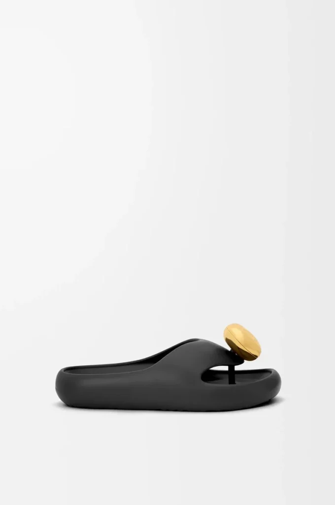 Foam Pebble sandal Svart/Guld