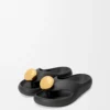 Foam Pebble sandal Svart/Guld