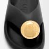 Foam Pebble sandal Svart/Guld