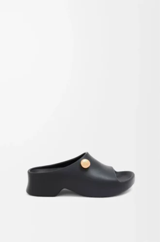 Foam Pebble-sandaler Svart/Guld