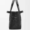 Fold Shopper i papperkalvskinn Svart Fold Shopper i papperkalvskinn Svart