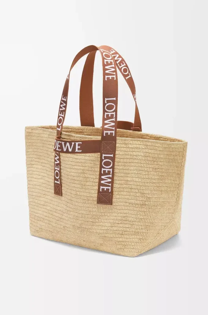 Fold Shopper i raffia Natur/Tan