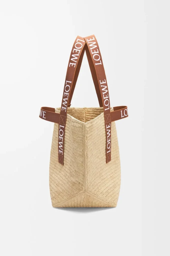 Fold Shopper i raffia Natur/Tan