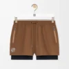 Funktionsshorts i teknisk skalväv Toffee Funktionsshorts i teknisk skalväv Toffee