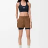 Funktionsshorts i teknisk skalväv Toffee Funktionsshorts i teknisk skalväv Toffee