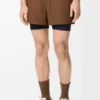Funktionsshorts i teknisk skalväv Toffee