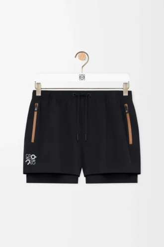 Funktionsshorts i tekniskt skal, svart Funktionsshorts i tekniskt skal, svart