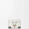 Futurist Cat kortficka i klassiskt kalvskinn Soft White Futurist Cat kortficka i klassiskt kalvskinn Soft White