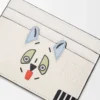Futurist Cat kortficka i klassiskt kalvskinn Soft White Futurist Cat kortficka i klassiskt kalvskinn Soft White