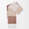Halsduk i alpacka- och ullblandning Mocha/Beige Halsduk i alpacka- och ullblandning Mocha/Beige